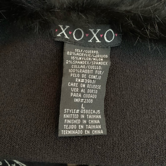 XOXO 100% Rabbit Fur Large excellent condition - Picture 7 of 8